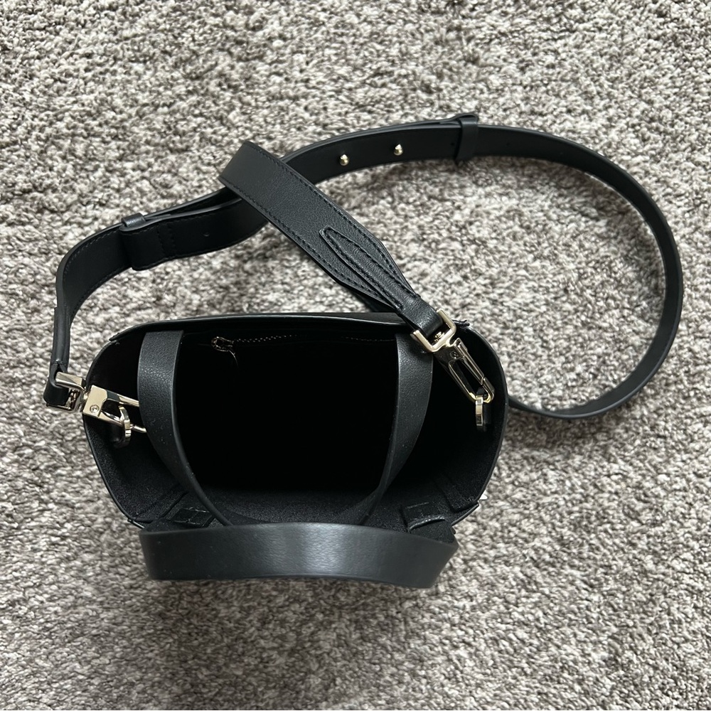 NWT Love & Lore Vegan Leather Black Bag - Picture 7 of 17